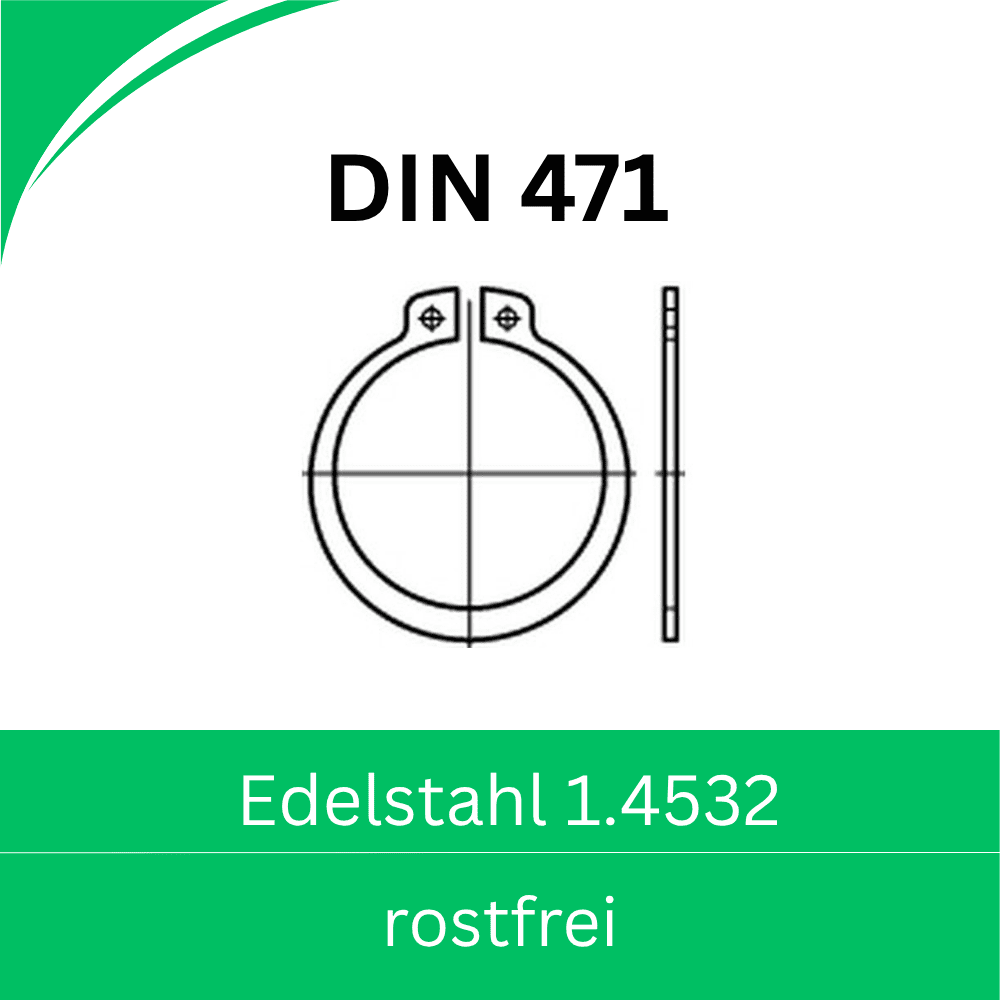 Bild von  ➤ Kategorie: DIN 471 Sicherungsringe Wellen (rostfrei 1.4532)